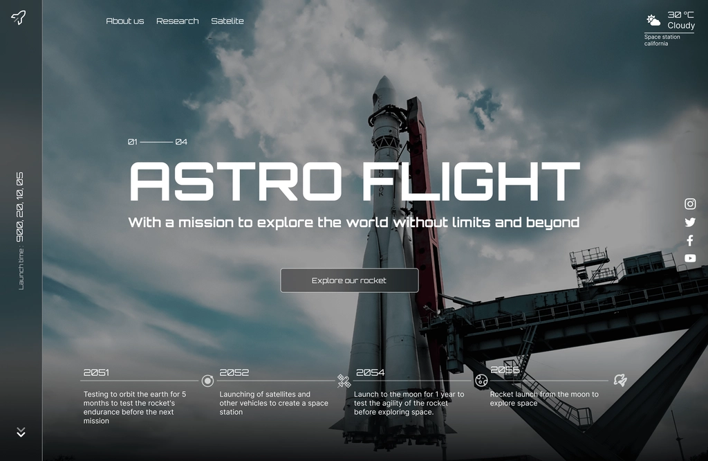 Astro Flight UI/UX Design