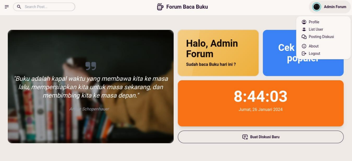 Forum Baca: A Community for Book Lovers