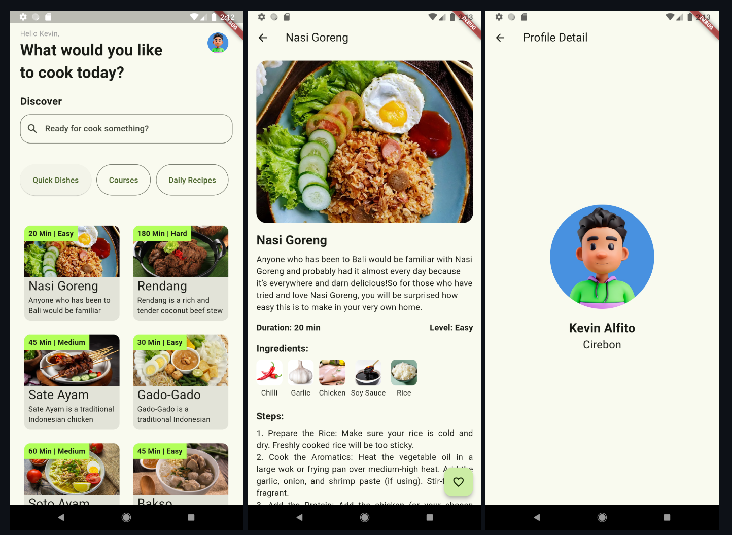 Indonesian Food Recipes Flutter Apps