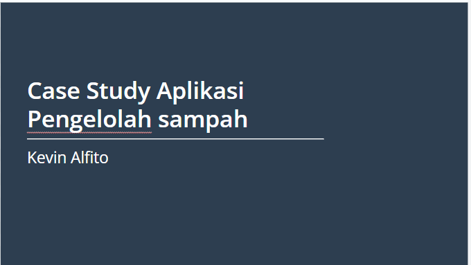 UX Research - Aplikasi Pengelolah Sampah